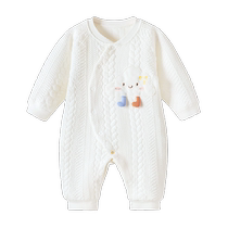 babylove baby jumpsuit autumn and winter pure cotton cute baby rompers newborn quilted warm clothes