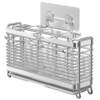 304 stainless steel anti-rust and anti-mildew enlarged four-compartment chopstick holder