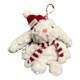 Lop-eared rabbit plush doll doll car keychain bag pendant best friend car birthday gift Christmas