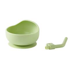 Betis baby food bowl, baby special silicone bowl and spoon set, learning to eat training suction cup bowl, children's tableware