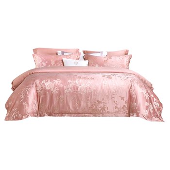 Fuanna home textile pure cotton jacquard embroidery wedding bedding