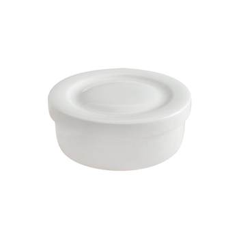 Large microwave oven bone porcelain fresh-keeping bowl with lid