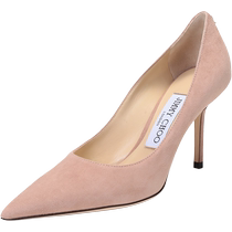 (Self-operated) Jimmy Choo high heels LOVE 85 BWJ single shoes ballet pointed toe shallow mouth suede
