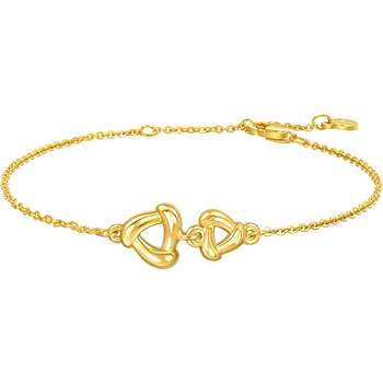 Christmas gift chow sang sang liuguang series 5d gold small wind bracelet pure gold gold hand ornaments priced at 94094b