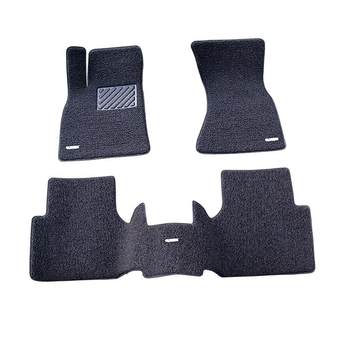 Odorless high-elastic wire loop foot pads with edge-pressing technology carpet style