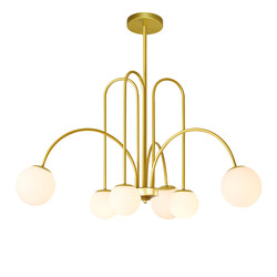 Nordic Style Living Room Chandelier, Modern and Simple, Elegant Bedroom Dining Room Clothing Store Lamp, Internet-Famous Magic Bean Molecular Chandelier