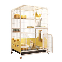 Cat cage home indoor extra large free space splash-proof sand cat house does not occupy an area special cat cage cat villa