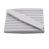 10 серых губчатых алмазных напильников, двусторонние матовые 100/180