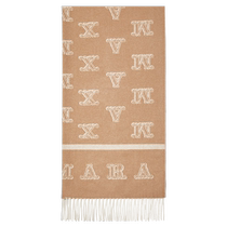 (Chinese Valentines Day gift) MaxMara 2024 autumn and winter new womens jacquard cashmere shawl 4546304206