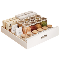 Kabei kitchen dish seasoning storage rack cabinet drawer type pull basket pull-out dish rack plate drain rack