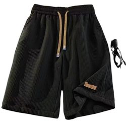 Ice silk casual shorts men's summer thin American fashion brand trend quick-drying sports loose large size beach pants