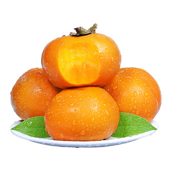 Freshly picked authentic gongcheng crisp persimmons | crispy, sweet and not astringent!
