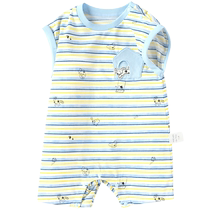 (Same style in the mall) Balabala baby bag and baby crawling clothes 2024 new summer clothes are refreshing comfortable and cute
