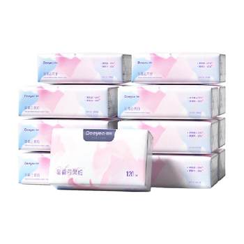 Deyou baby tissue moisturizing cream paper newborn baby soft facial tissues 120 pumps 12 pack cloud soft towel