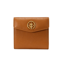 BAGTREE bag tree imported vegetable tanned genuine leather multi-card slot integrated horizontal style two-fold card holder wallet