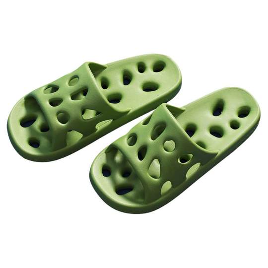 买1送1浴室拖鞋女新款卫生间专用洗澡防滑漏水镂空家居室内凉拖鞋