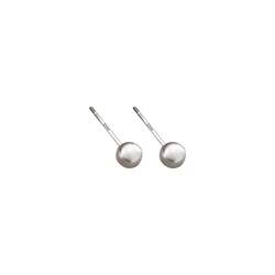 
S999 silver anti-allergic ear piercing earrings for women