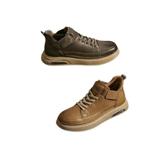 Senda men's work shoes genuine leather warm work shoes leather shoes