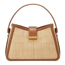 CHARLESKEITH summer womens bag CK2-40781809 color block woven bag portable shoulder crossbody bag for women