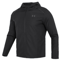 Under Armor woven jacket mens hooded casual sportswear summer running assault mountaineering windproof and water-repellent jacket