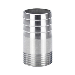 316L304 stainless steel round pipe threaded leather pipe joint pagoda head external wire external thread leather water pipe 46 minutes 1 inch