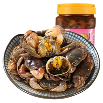 Fat drunk crab white jade crab pickled crab ready-to-eat raw pickled seafood Zhoushan crab Ningbo specialty salty crab