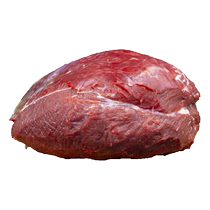 5 prises de viande de viande crue à larrière de la patte de la patte et du boeuf frais frais domestiques rusie souple et jaune boeuf forme petit boeuf frit