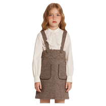 (bp exquisite fashion) Balabala girls suspender skirt childrens small fragrant skirt autumn new childrens clothing trend