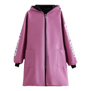 加绒洋气长袖围裙防水防油家用厨房大褂可定制罩衣女冬工作服新款