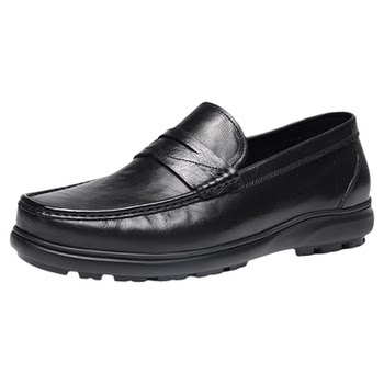 Norbeda genuine leather flat slip-on loafers