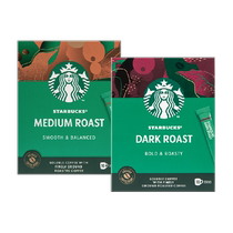 (Imported) Starbucks Deep Medium Roast Premium Black Coffee Instant 2 3g*10 bags*2 boxes