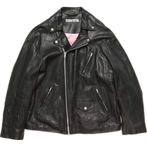 (nouveau produit) Acne Studios men retro made of old leather Falling Shoulders Zipper Locomotive Jacket Fur Coats