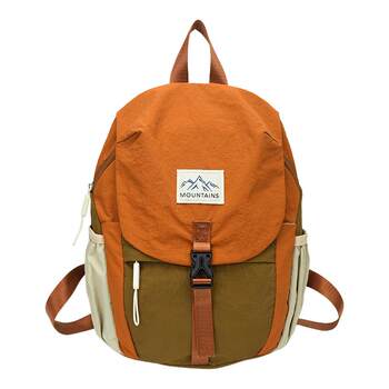 Student new female casual waterproof outdoor sports backpack parent-child short trip commuting lightweight small backpack trend