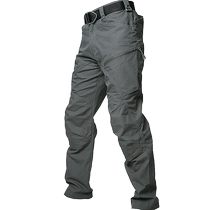 Broadside punching pants Mens new waterproof elastic abrasion resistant outdoor sports Mountaineering hiking Riding Tooling Tactical Pants