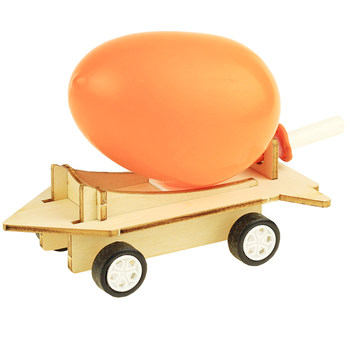 Balloon Recoil Car Aerodynamic Car Kidsren's Fun Science Experiment DIY Handmade Technology Production Materials