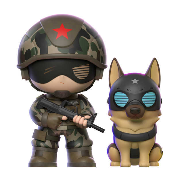 2025 cool military doll ornaments are cute and domineering