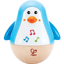 Hape musique pingouin gobelet 6M bébé éducatif enfants musique éducation précoce illumination jouet en bois apaisant