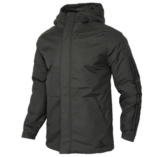 Adidas official website cotton clothing men's spring warm mid-length sports cotton coat coat DZ1429