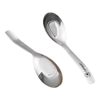 Kapibala 316 stainless steel spoon children's meal flat bottom spoon spoon spoon home cute spoon adult