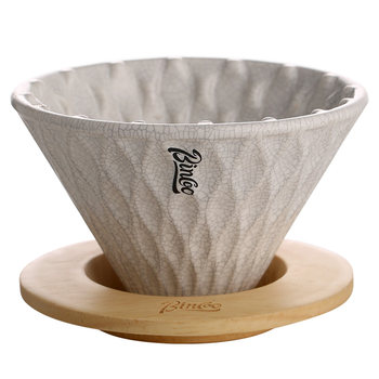 Bincoo cracked hand brewed coffee filter cup V60 origami filter cup ceramic drip filter cup coffee pot filter set