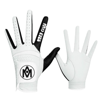 MO EYES Magic Eye Golf Gloves Lady Genuine Leather Gloves Imported Sheepskin Magic Sticker Anti Slip Breathable Gloves