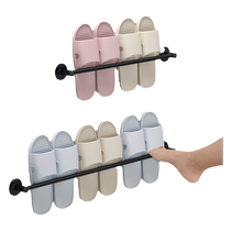 Suning Selected Bathroom Slipper Rack No Punching Bathroom Wall Toilet Shoe Draining Rack Storage 1822