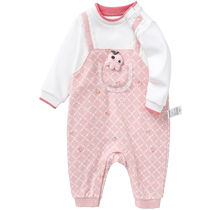 Balabala baby jumpsuit girls clothes newborn romper overalls cute cute fake two pieces