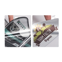 Transparent self-adhesive sticker customized waterproof logo PVC label customized QR code advertising milk tea trademark printing