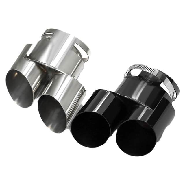 X5X6X7 exhaust pipe with four tail pipes installed on the original car