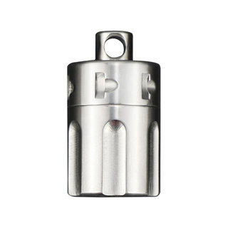 Pure titanium revolver shaped wolf soul waterproof compartment