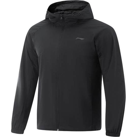 Li Ning спортивная ветровка для мужчин, водонепроницаемая осенняя бархатная теплая куртка для фитнеса и бега, спортивная куртка