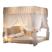 Mosquito net for home use 2021 new three-door thickened encryption 2022 advanced summer old-fashioned bedroom floor-standing installation-free