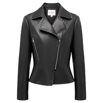 EP YAYING Yaying Womens Sheepskin Waist Short Motorcycle Leather Jacket Shopping Mall Same Style P103A