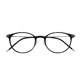 8g super light! Japanese retro black frame plain glasses frame, square and round face slimming versatile frame height number eye frame